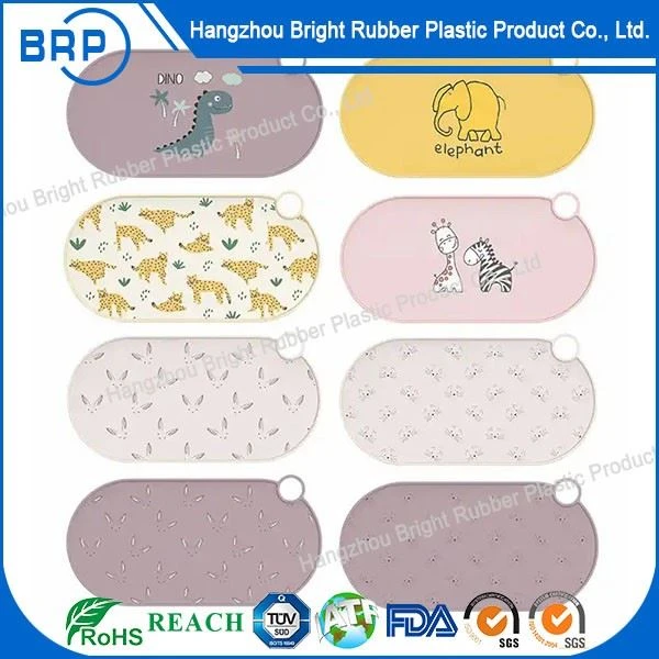 Kids Baby Soft Feeding Food Grade Non-slip Waterproof Table Dining Toddler Dinnerware Placemat Motivate Silicone Mat